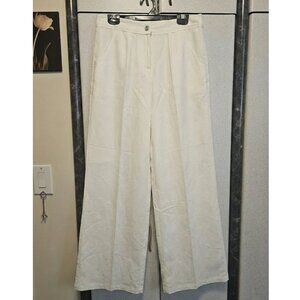 Women's Linen Blend Straight Pants, Size 8, Soundgirl